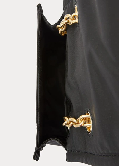 Shop Prada Tessuto Chain Cross Body Bag In Black