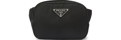 Shop Prada Tessuto Soft Belt Bag In Black