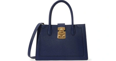 Shop Miu Miu Confidential Handbag In Inchiostro