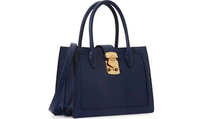 Shop Miu Miu Confidential Handbag In Inchiostro