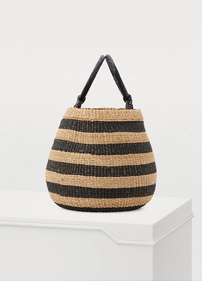 Shop Aranaz Belle Bucket Bag In Black Natural