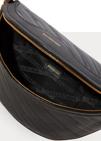 Shop Balenciaga Souvenir Xs Belt Bag In 1000