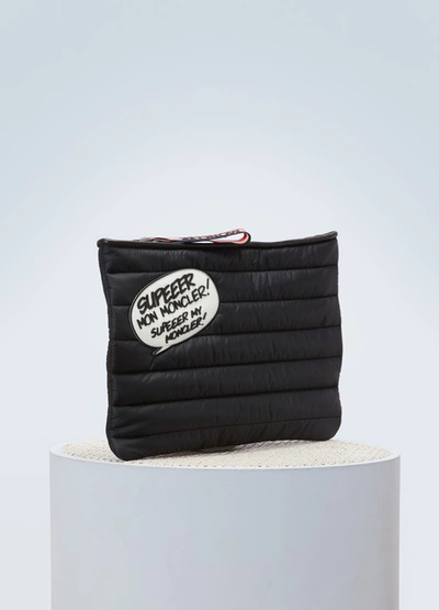 Shop Moncler My  Mm Clutch In Black