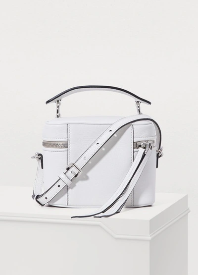 Shop Miu Miu Small Leather Camera Bag In White