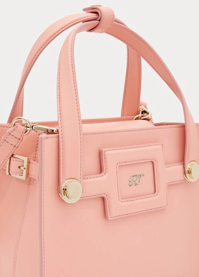 Shop Roger Vivier Viv Sellier Small Handbag In Rose