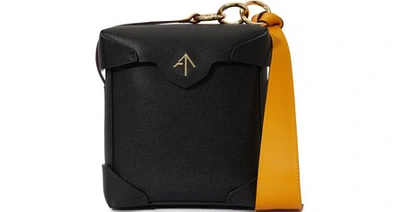 Shop Manu Atelier Mini Pristine Bag In Black/mustard