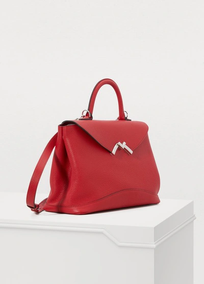 Shop Moynat Gaby Medium Handbag In Pourpre