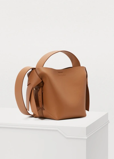 Shop Acne Studios Musubi Mini Crossbody Bag In Brown