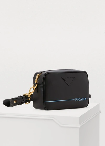 Shop Prada Mirage Camera Bag In Black