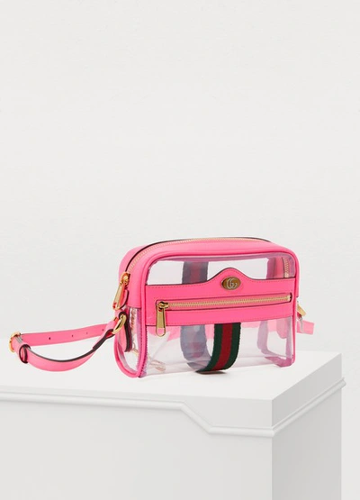 Shop Gucci Ophidia Ghost Crossbody Bag In Fucsia