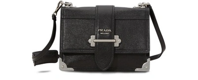 Shop Prada Cahier Crossbody Bag In Nero/astrale 1