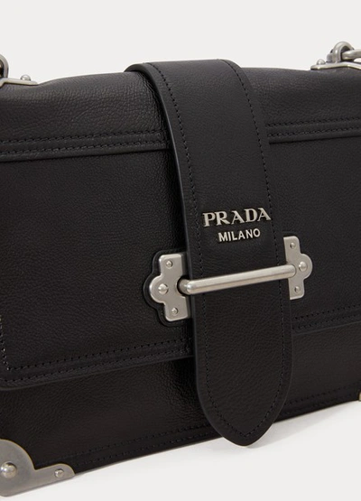 Shop Prada Cahier Crossbody Bag In Nero/astrale 1