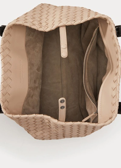 Shop Bottega Veneta Cesta Mini Handbag In Beige Mink