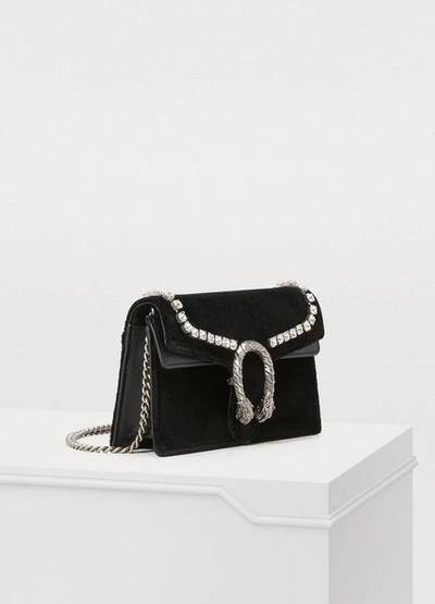 Shop Gucci Dionysus Super Mini Bag In Black