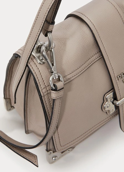 Shop Prada Cahier Crossbody Bag In Pomice/astrale 1