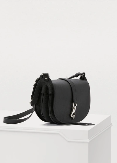 Shop Miu Miu Leather Shoulder Bag In Black