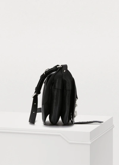 Shop Miu Miu Leather Shoulder Bag In Black