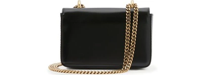 Shop Balmain Baby Box Shoulder Bag In 0pa Noir