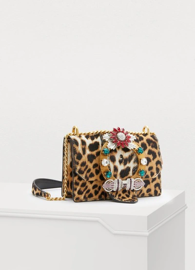 Shop Miu Miu Miu Lady Shoulder Bag In Avorio