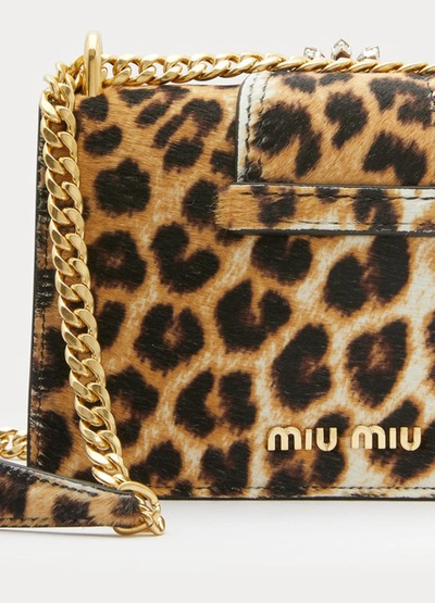 Shop Miu Miu Miu Lady Shoulder Bag In Avorio