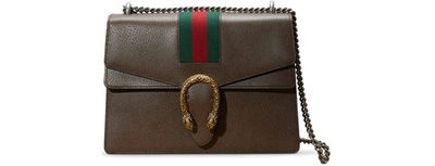 Shop Gucci Dionysus Embroidered Shoulder Bag In New Acero/vrv