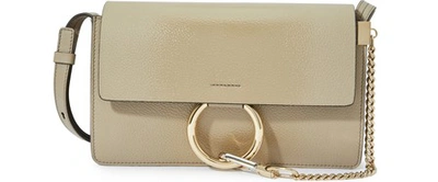 Shop Chloé Small Faye Bag In Motty Grey