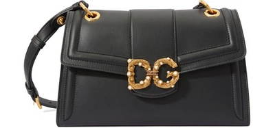 Shop Dolce & Gabbana Dg Amore Crossbody Bag In Black