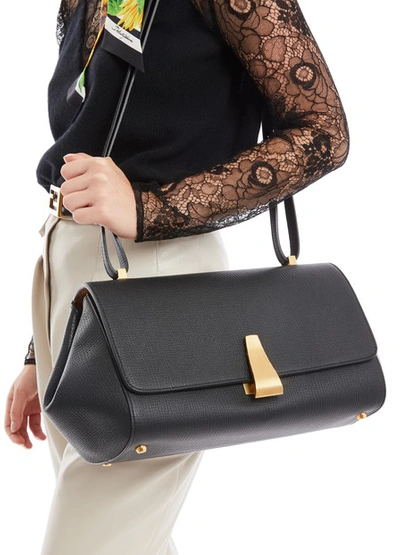 Shop Bottega Veneta Bv Angle Shoulder Bag In Black