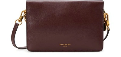 Shop Givenchy Cross-body Bag In Bordeaux Grey