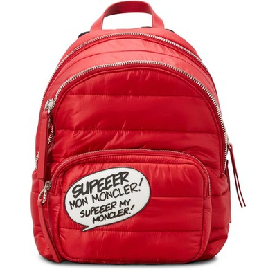 Shop Moncler Kilia Down Backpack In Red