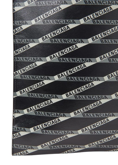 Shop Balenciaga Shopper Mini Soft Leather Bag In Noir/gris