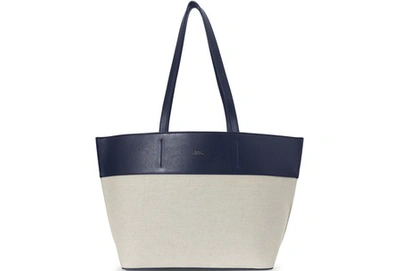 Shop A.p.c. Tote Bag In Dark Navy