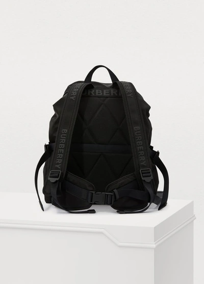 Shop Burberry Wilfin Nylon Backpack In Black