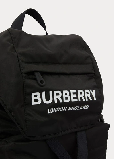 Shop Burberry Wilfin Nylon Backpack In Black