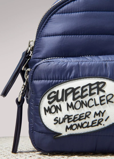 Shop Moncler Kilia Pm Down Backpack In Ink