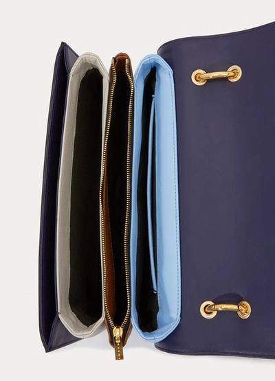 Shop Marni Shoulder Bag In Blue/black