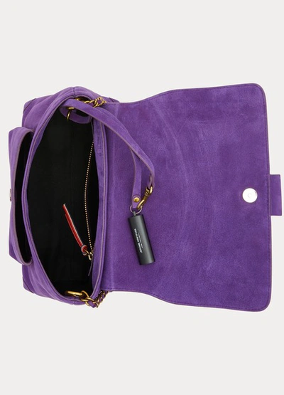 Shop Jérôme Dreyfuss Lulu Medium Crossbody Bag In Violet