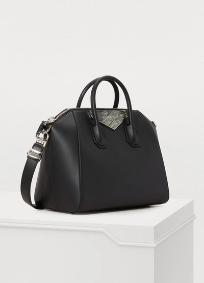 Shop Givenchy Antigona Handbag In Noir-vert