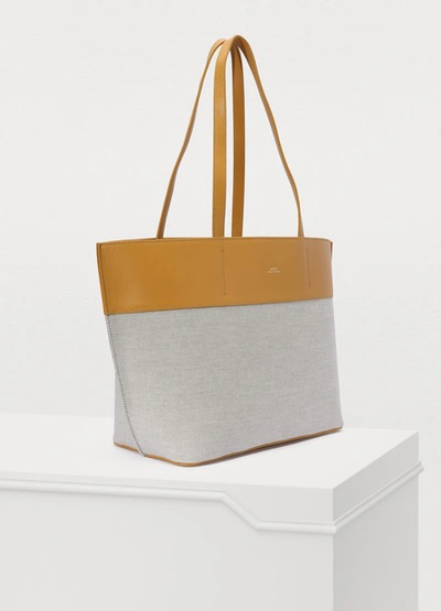 Shop Apc Tote Bag In Jaune D'or