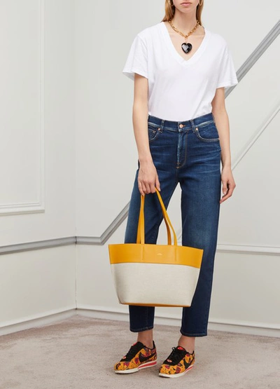 Shop Apc Tote Bag In Jaune D'or