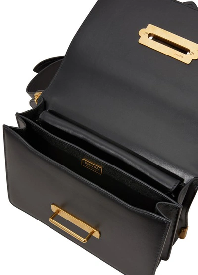 Shop Prada Cahier Crossbody Bag In Nero