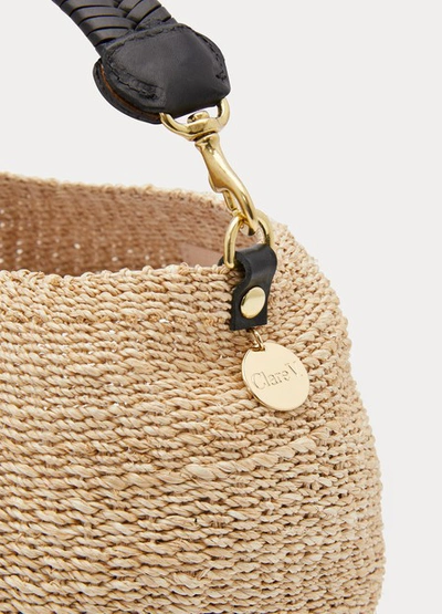 Shop Clare V Pot De Miel Handbag In Cream-woven