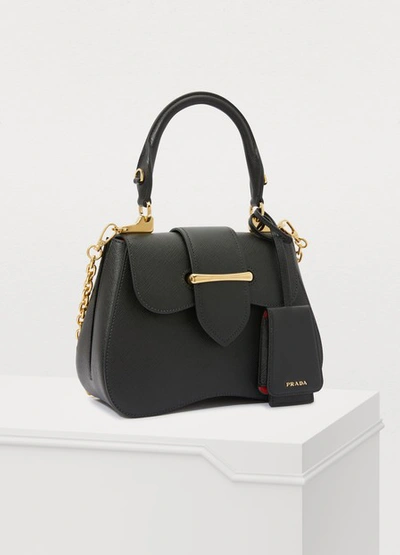 Shop Prada Sidonie Mini Hand Bag In Black