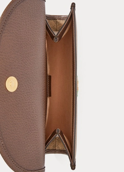 Shop Gucci Rajah Small Shoulder Bag In Beige Ebony