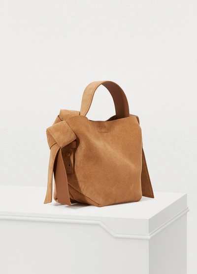 Shop Acne Studios Musubi Mini Bag In Warm Beige