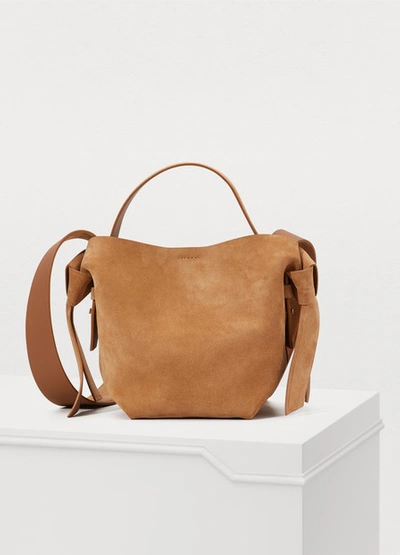 Shop Acne Studios Musubi Mini Bag In Warm Beige