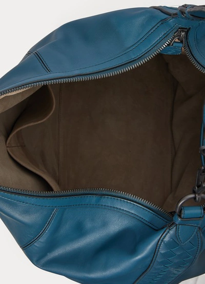 Shop Bottega Veneta Milano New York Handbag In Brighton-blue