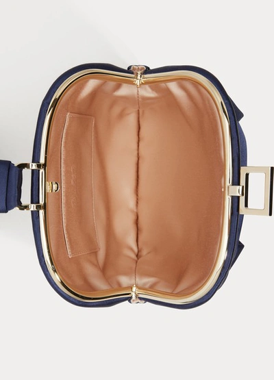Shop Roger Vivier Pink Clutch Handbag In Blu Navy
