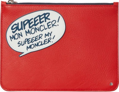 Shop Moncler My  Pm Clutch In Red