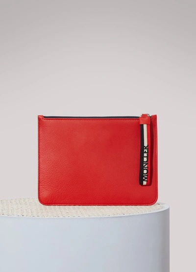 Shop Moncler My  Pm Clutch In Red